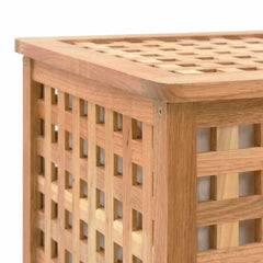 Laundry Bin Solid Walnut Wood 77.5 cm 46.5 cm 37.5 cm
