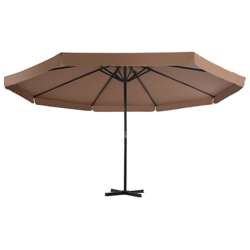 Garden Parasol with Portable Base Taupe