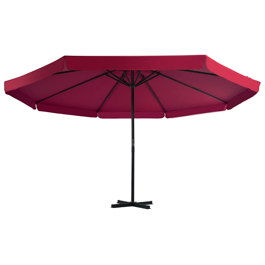 vidaXL Garden Parasol with Portable Base Red 2