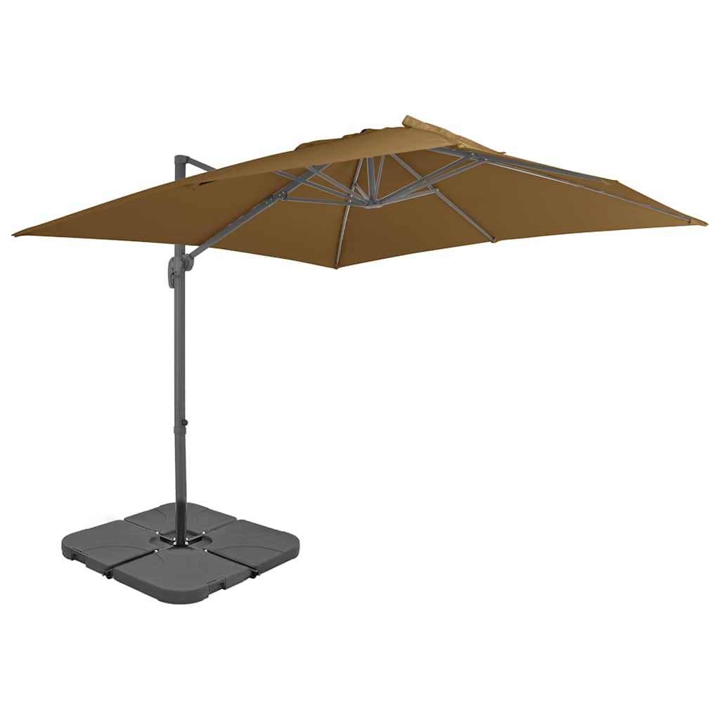vidaXL Garden Parasol | Taupe | Aluminium, Steel, Plastic | 3 x 3 m 1