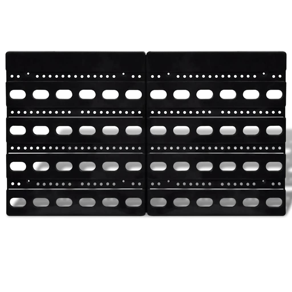 Wall Mounted Garage Plastic Storage Bin Set 30 pcs Blue & Red 2