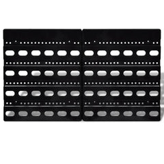 Wall Mounted Garage Plastic Storage Bin Set 30 pcs Blue & Red 2