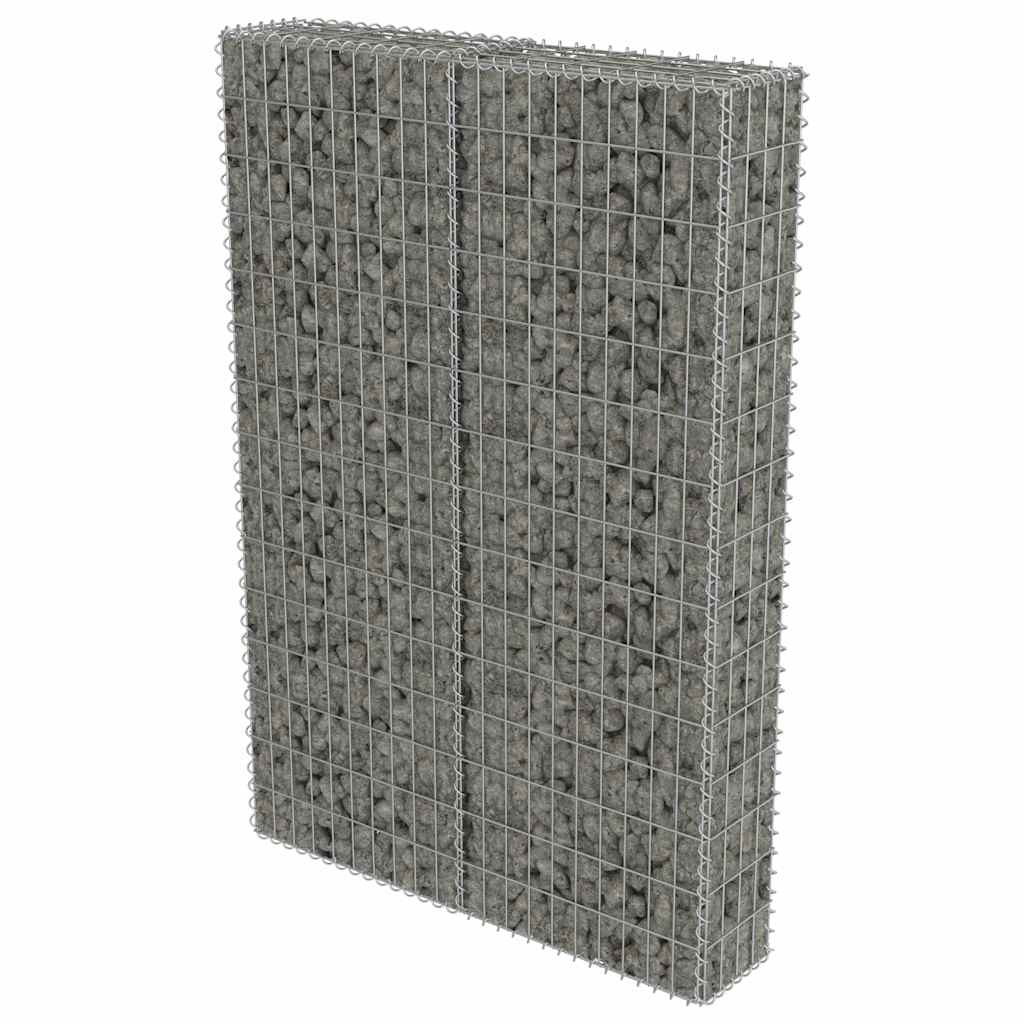 Gabion Wall with Covers Galvanised Steel 100 cm 150 cm