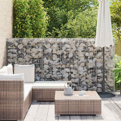 vidaXL Gabion Wall with Covers Galvanised Steel 100x20x150 cm 3