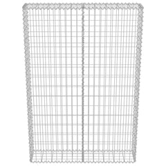 vidaXL Gabion Wall with Covers Galvanised Steel 100x20x150 cm 5