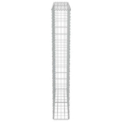 vidaXL Gabion Wall with Covers Galvanised Steel 100x20x150 cm 6