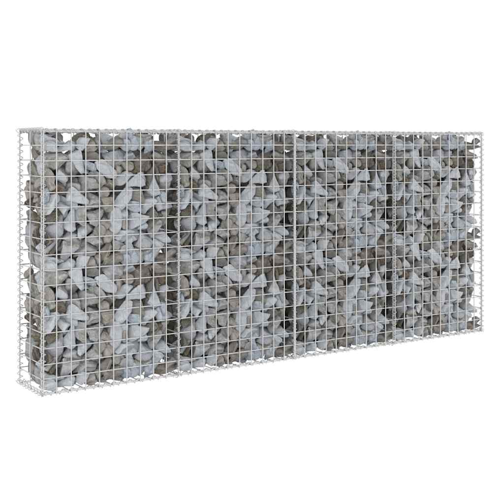 Gabion Wall with Covers Galvanised Steel 200 cm 85 cm