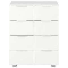 Sideboard High Gloss 60x35x80 cm Engineered Wood White
