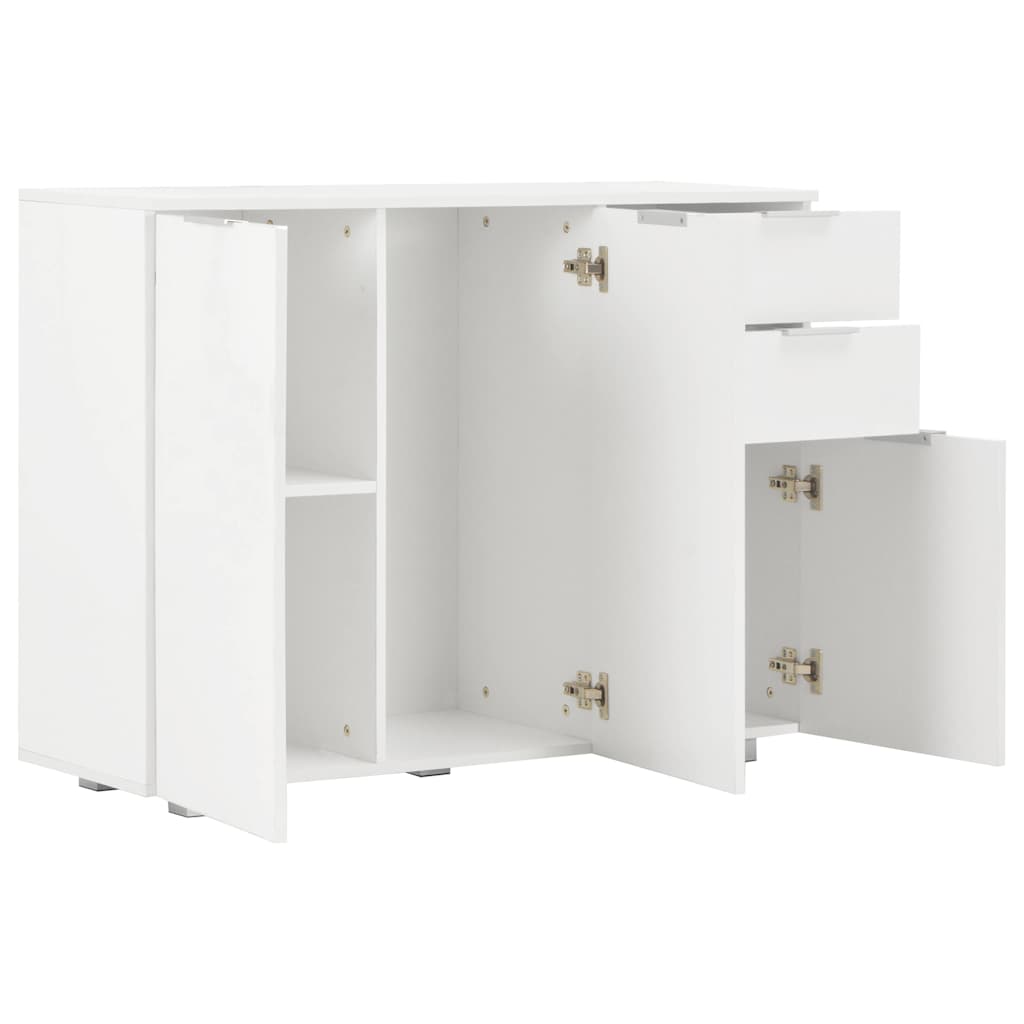 Sideboard High Gloss 107x35x80,5 cm White