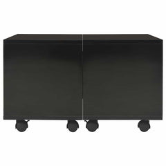 vidaXL Coffee Table | High Gloss Black | Engineered wood | Medium | Extendable 3