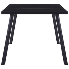 Dining Table Black Tempered Glass
