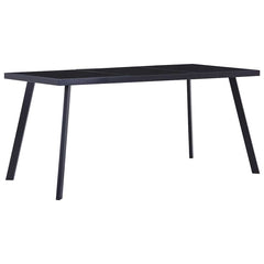 Dining Table Black Tempered Glass