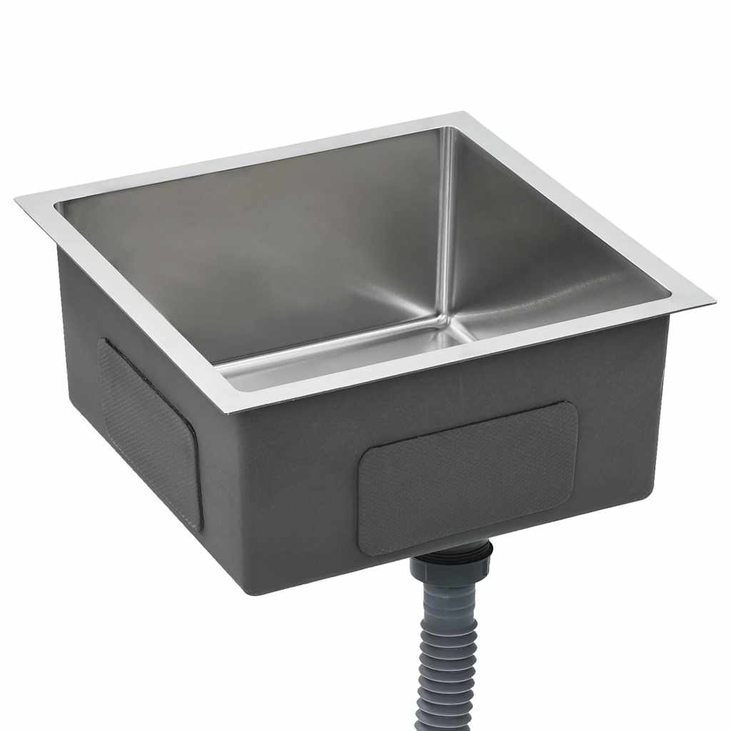 vidaXL Handmade Kitchen Sink Stainless Steel 4
