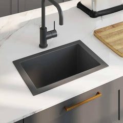 Handmade Kitchen Sink Stainless Steel Black 44 cm 29 cm standard