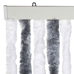 vidaXL Insect Curtain Grey and White 56x185 cm Chenille 4