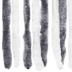vidaXL Insect Curtain Grey and White 56x185 cm Chenille 5