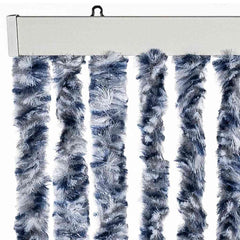 284273 vidaXL Insect Curtain Blue, White and Silver 56x185 cm Chenille 4