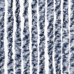 284273 vidaXL Insect Curtain Blue, White and Silver 56x185 cm Chenille 6