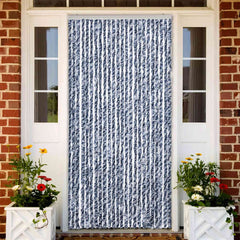 Insect Curtain in Blue and White