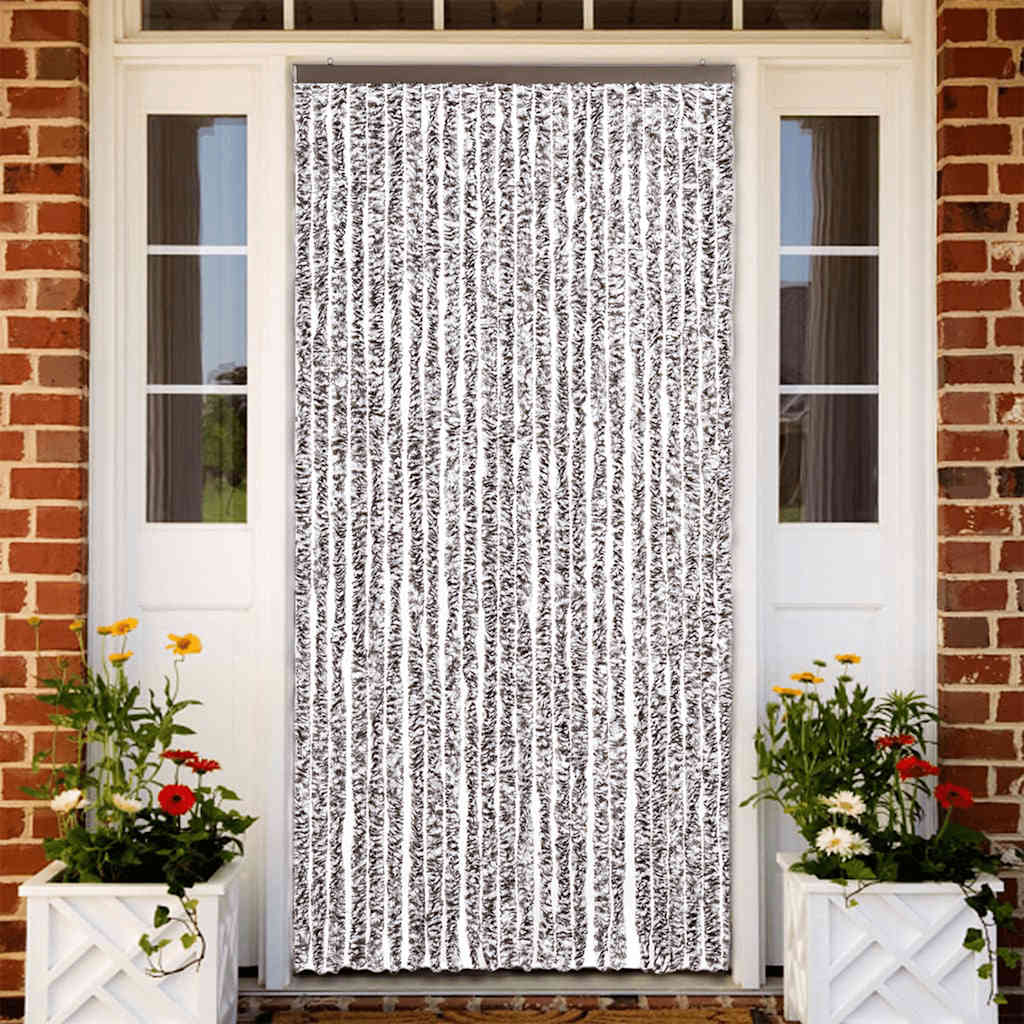 Insect Curtain in Brown and Beige