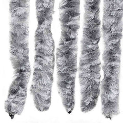 vidaXL Insect Curtain White and Grey 56x185 cm Chenille 5
