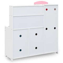 vidaXL Kids' Play Kitchen MDF 80x30x85 cm Multicolour 4