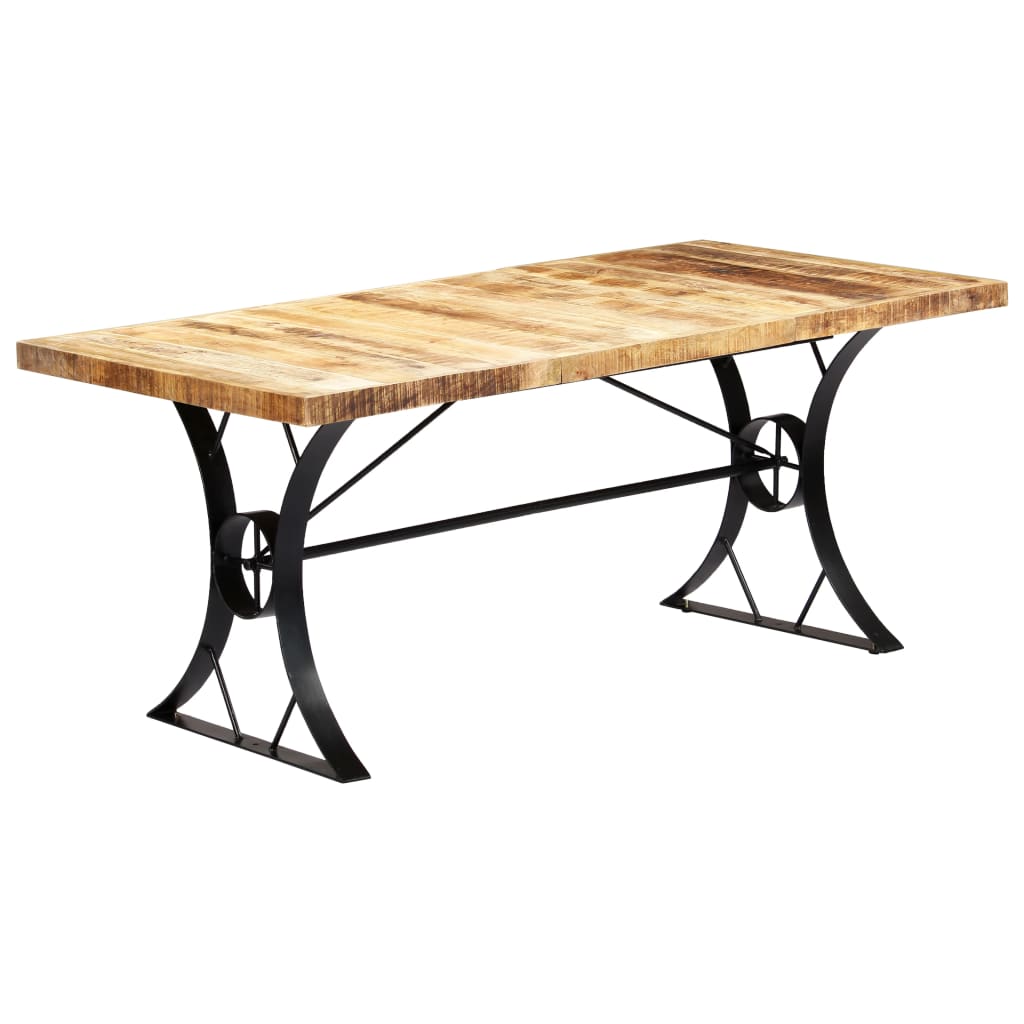 vidaXL Dining Table 180x90x76 cm Solid Mango Wood 1