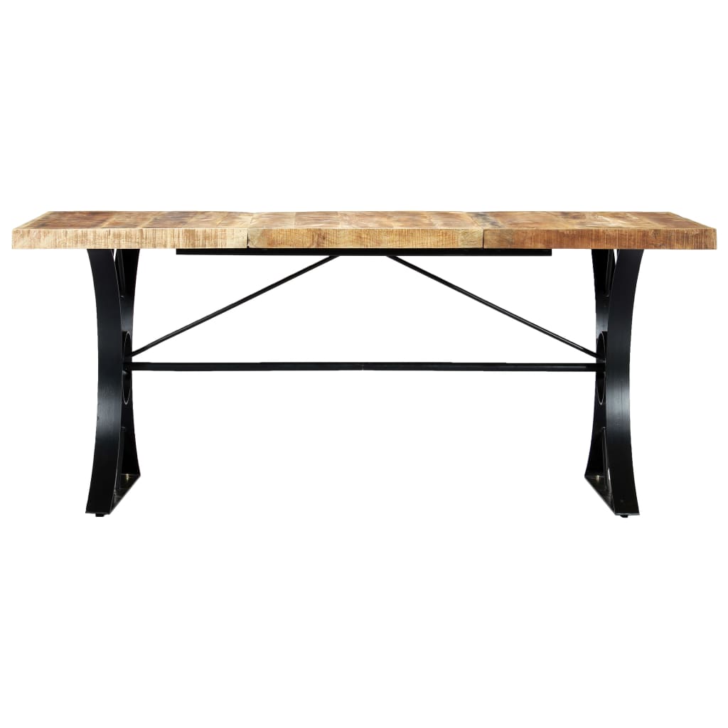 vidaXL Dining Table 180x90x76 cm Solid Mango Wood 2