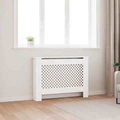 MDF Radiator Cover 78 cm White 112 cm 19 cm