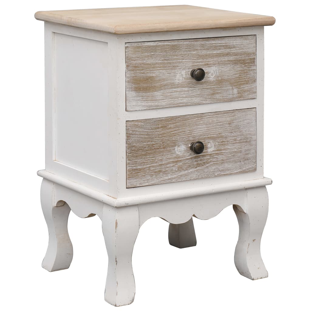 vidaXL Bedside Cabinets 2 pcs 35x30x50 cm Paulownia Wood 2