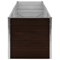 vidaXL Raised Bed | Brown | Galvanised Steel | 240x80x77 cm 5