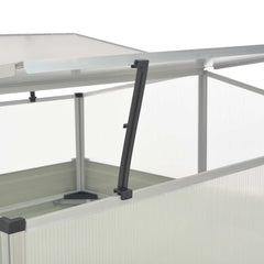 Greenhouse 100x100x85 cm Galvanised Steel Anthracite
