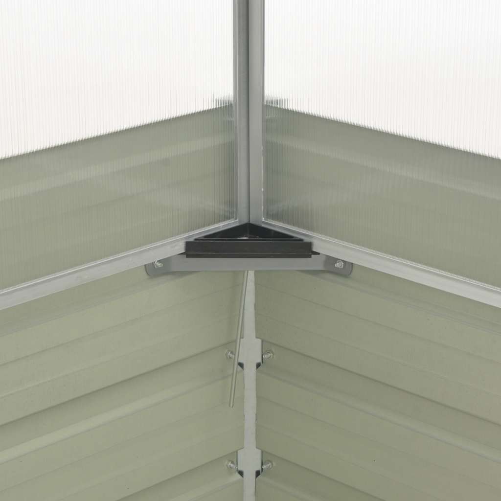 Greenhouse 100x100x85 cm Galvanised Steel Anthracite