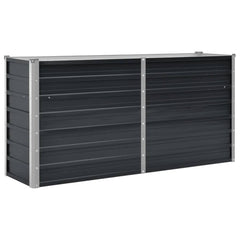vidaXL Raised Bed | Anthracite | Galvanised steel | 160x40x77 cm | Durable 2