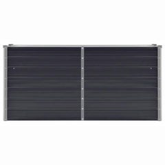 vidaXL Raised Bed | Anthracite | Galvanised steel | 160x40x77 cm | Durable 4