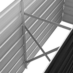 vidaXL Raised Bed | Anthracite | Galvanised steel | 160x40x77 cm | Durable 6
