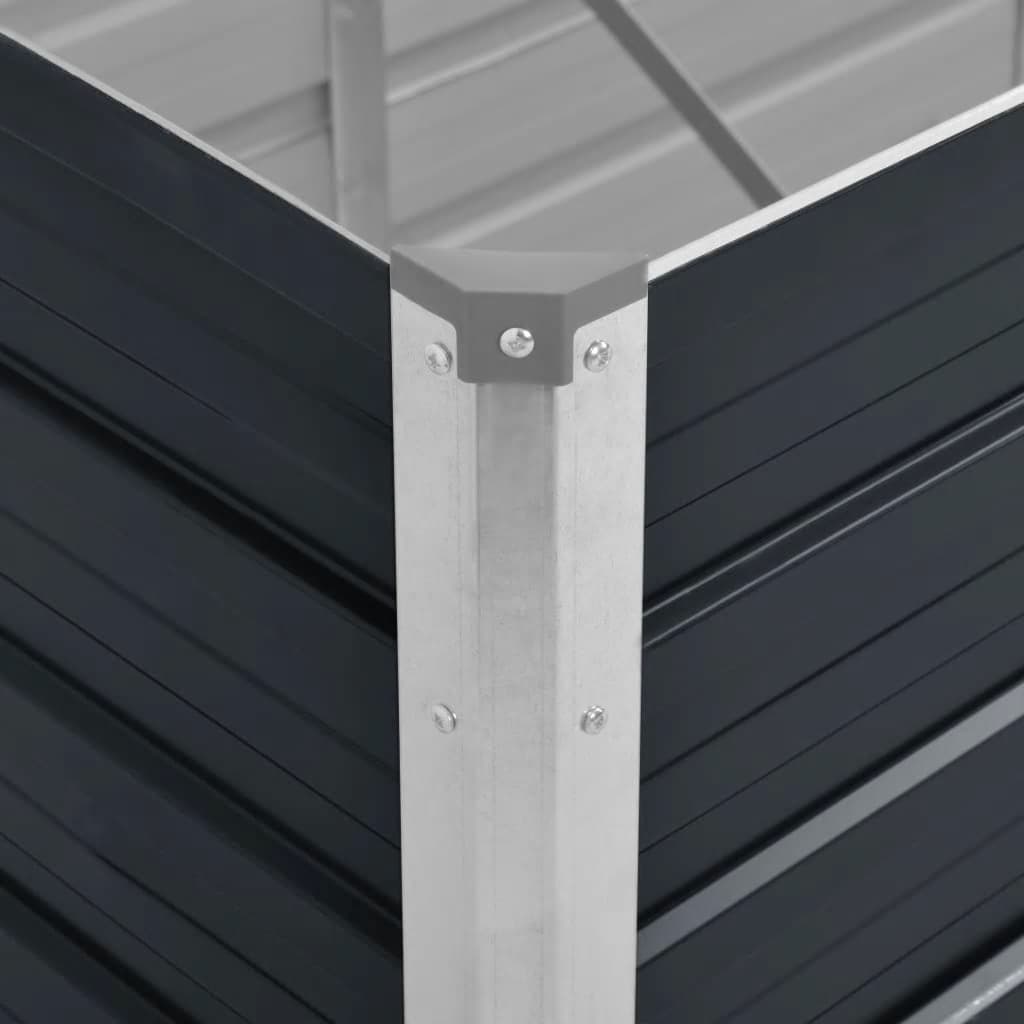 vidaXL Raised Bed | Anthracite | Galvanised Steel | 100x40x77cm | Durable 6