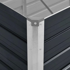 vidaXL Raised Bed | Anthracite | Galvanised Steel | 100x40x77cm | Durable 6