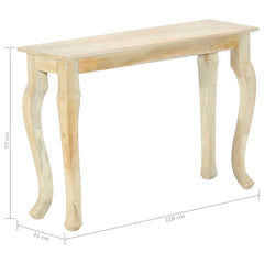 vidaXL Console Table 110x35x77 cm Solid Mango Wood 6
