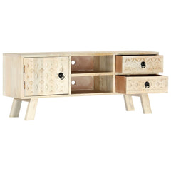 vidaXL TV Cabinet 110x30x44 cm Solid Mango Wood 2