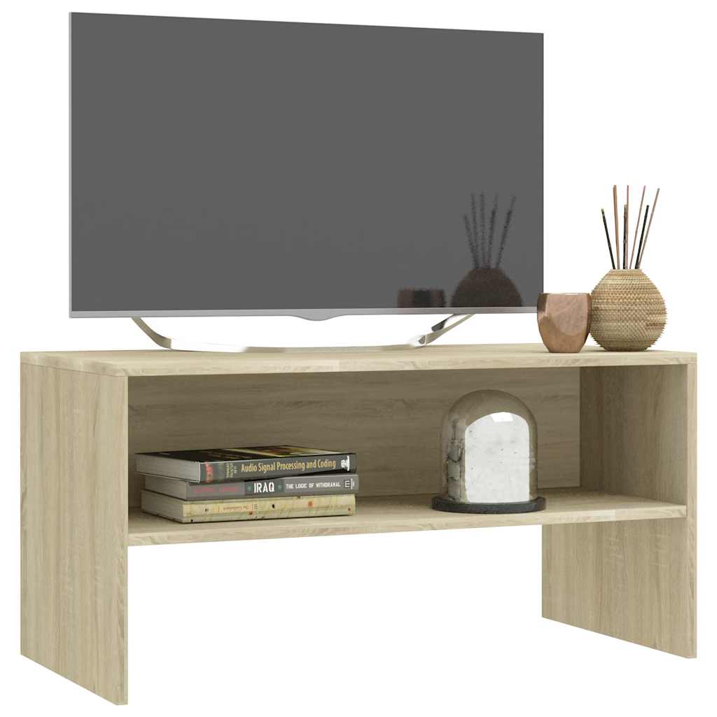 vidaXL TV Cabinet | Sonoma Oak | Engineered Wood | Compact | TV Cabinet 3