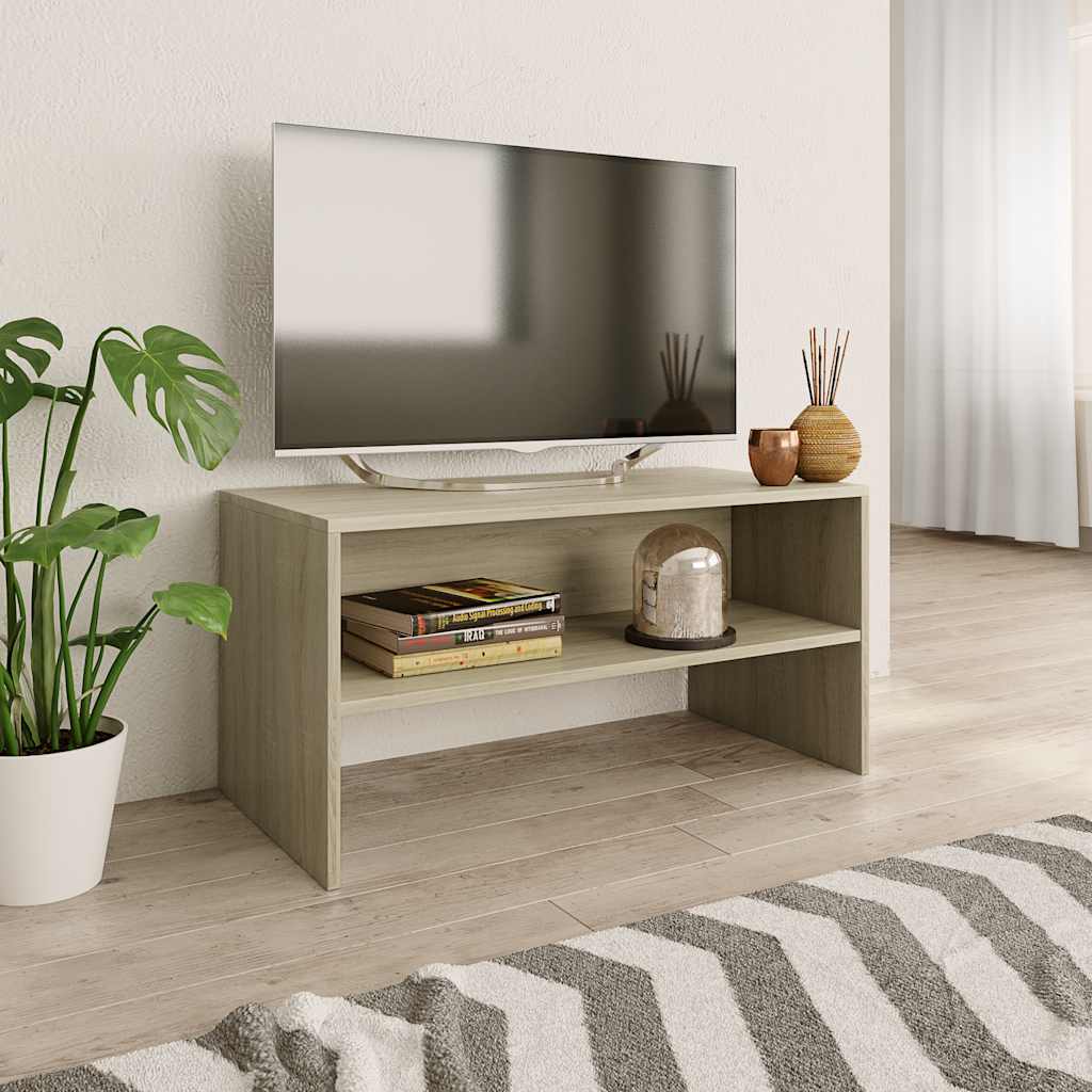 vidaXL TV Cabinet | Sonoma Oak | Engineered Wood | Compact | TV Cabinet 1