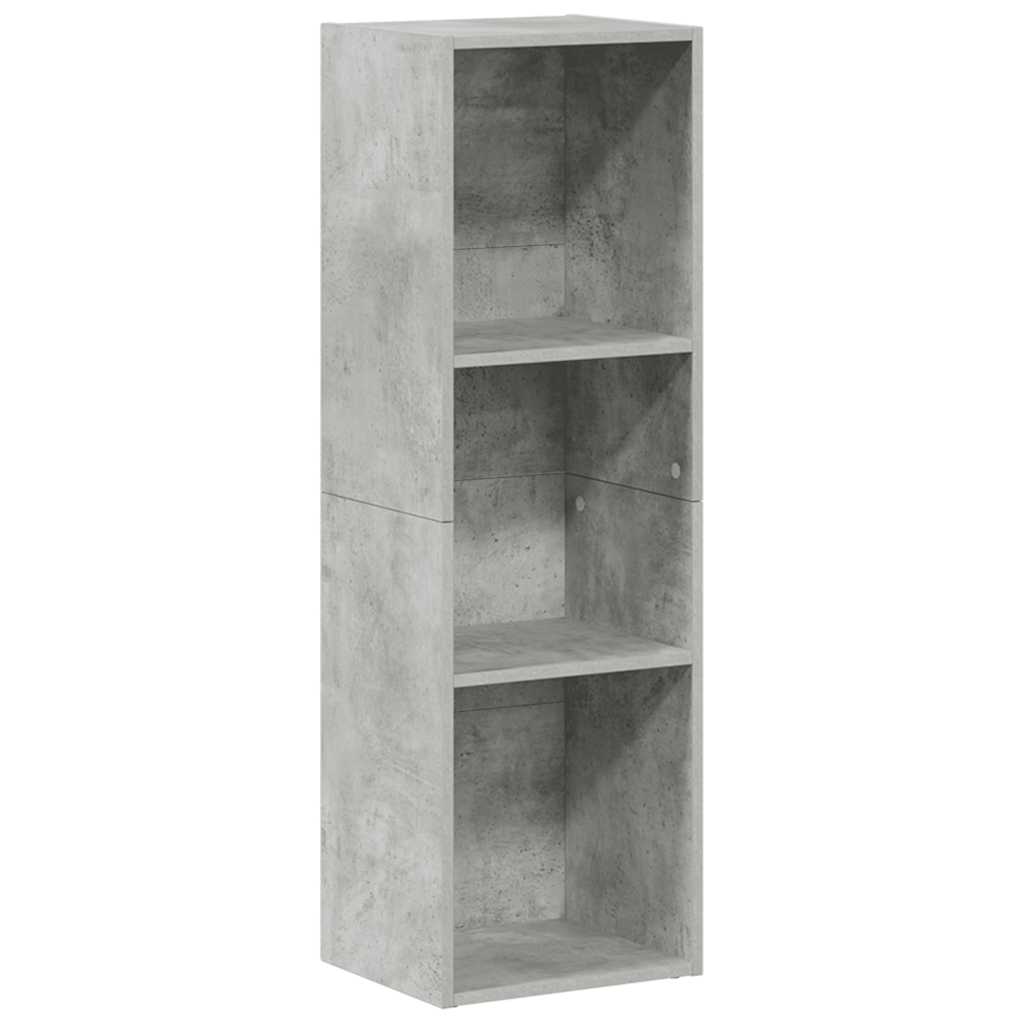 vidaXL Book Cabinet | Concrete Grey | Engineered Wood | Small | Book Cabinet 2