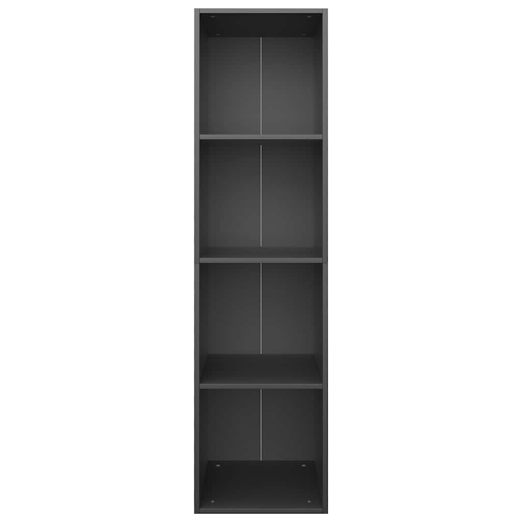 Book Cabinet/TV Cabinet 36x30x143 cm Engineered Wood Black