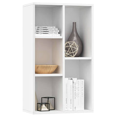 vidaXL Book Cabinet | White | Engineered wood | Medium | Book Cabinet 5