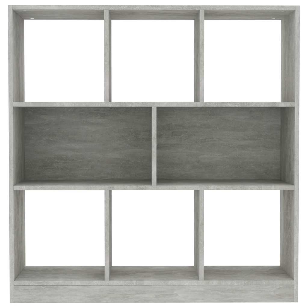 vidaXL Book Cabinet | Concrete grey | Engineered wood | 97.5x29.5x100 cm 4