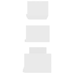 vidaXL Shelf | Set of 3 | White | Engineered wood | Small, medium, large 5