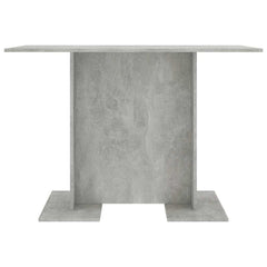 800247 vidaXL Dining Table Concrete Grey 110x60x75 cm Engineered Wood 3