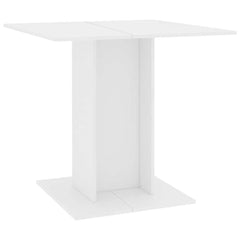 vidaXL Dining Table | White | Engineered wood | Medium | Simple | Dining Table 2