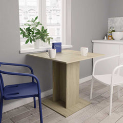 Dining Table Engineered Wood in Sonoma Oak